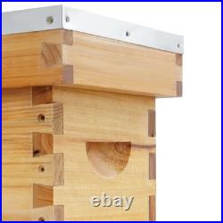 Wooden Bee Incubator 5-Frame Bee Hive Box Kit Queen Bees Farming Hive with5 Frames