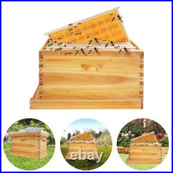 Wooden Bee Incubator 5-Frame Bee Hive Box Kit Queen Bees Farming Hive with5 Frames