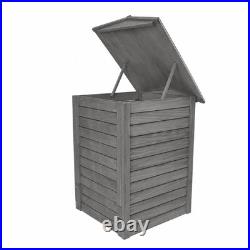 Wooden Beehive Compost Bin 288L with Lid & Access Hatch Grey