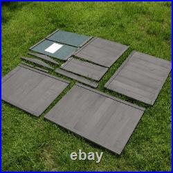 Wooden Beehive Compost Bin 288L with Lid & Access Hatch Grey