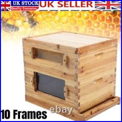 Wooden Beekeeping Beehive House Box 10 Frame Honey Bee Comb Hive Frame UK Wooden Beekeeping Beehive House Box 10 Frame Honey Bee Comb Hive Frame UK