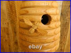 Wooden Bird House Nesting Box Flat Bee Hive