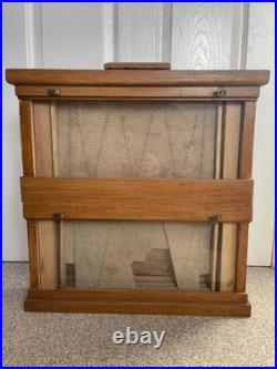 Wooden vintage bee observation hive