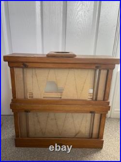 Wooden vintage bee observation hive