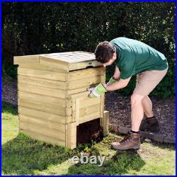 Zest Eco Hive Wooden Composter Compost Bin Beehive Garden Waste