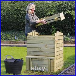 Zest Eco Hive Wooden Composter Compost Bin Beehive Garden Waste