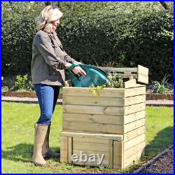 Zest Eco Hive Wooden Composter Compost Bin Beehive Garden Waste